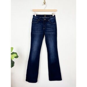 Lee Women's Dark Wash Mid-Rise Bootcut Jean Sz 25